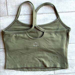 Beyond Yoga Olive Green Crop Top